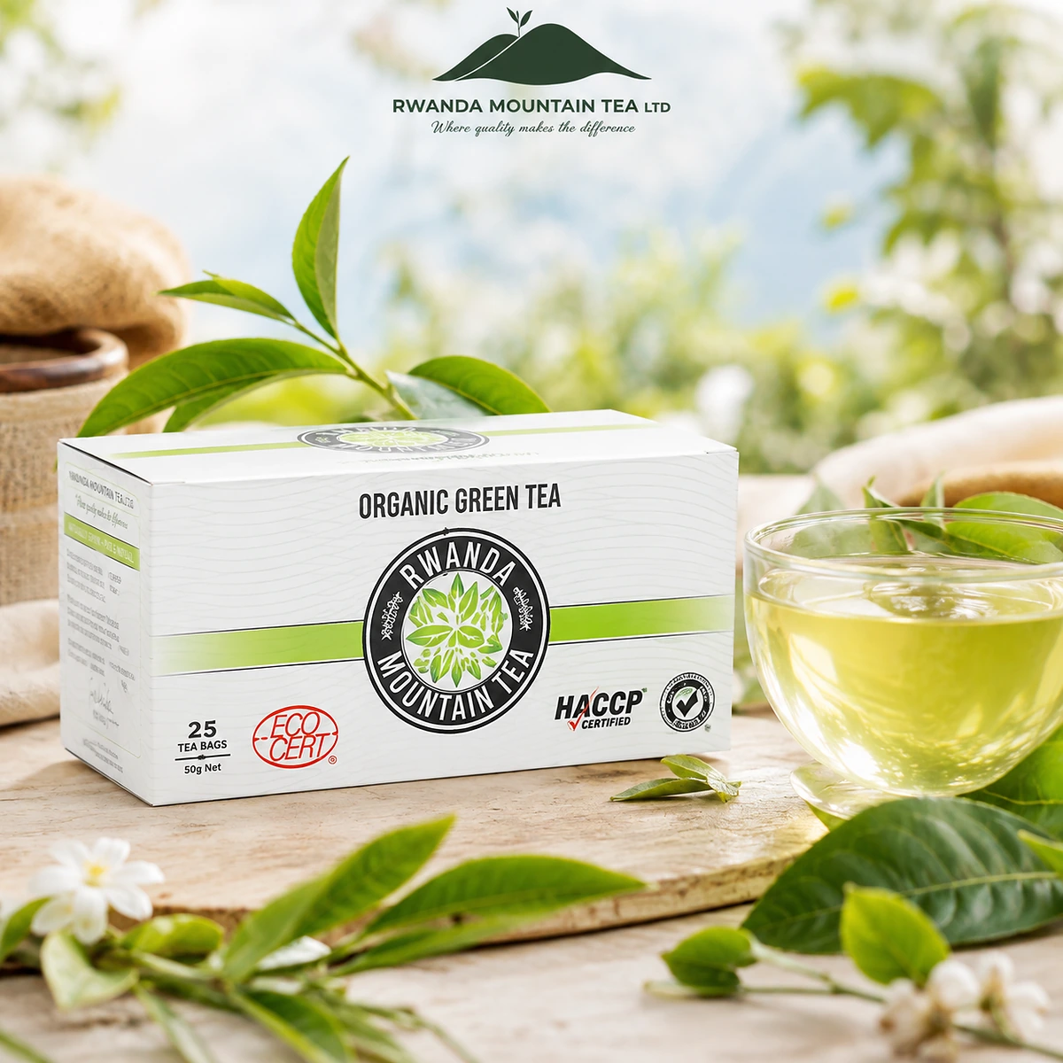 Rwanda Mountain Organic Green Tea